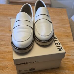 Anne Klein Men's White Loafers
